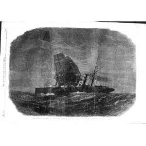    1863 COLLISION STEAM SHIP LIVERPOOL BARQUE ANGLESEA