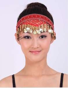 NEW Fashion Girl Belly Dance hairpin head buckle Velvet With Gold 