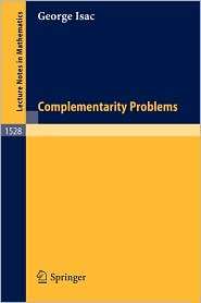 Complementarity Problems, (3540562516), George Isac, Textbooks 