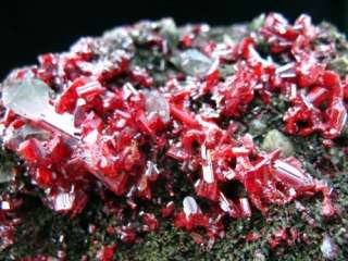 2LB,crimson red REALGAR w/CALCITE specimen  R022  