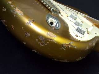 Combat Guitar ST50s Gold Relic Maple Flame neck  