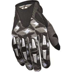  Fly Racing Youth Kinetic Gloves   2011   6/Black/Grey 