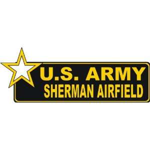  United States Army Sherman Airfield Bumper Sticker Decal 9 