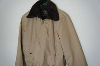 Vintage Cal Craft California Faux Fur Lined Indie Winter Jacket Coat 