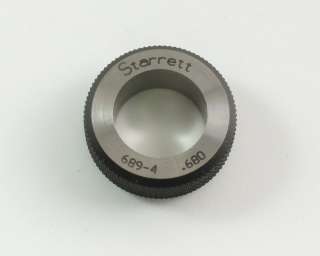Starret 689 4 100° .560 .780 Countersink Gage & Ring  