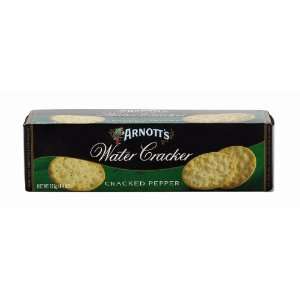Arnotts Cracked Pepper Water Cracker, 4.4 Ounce Boxes (Pack of 8 