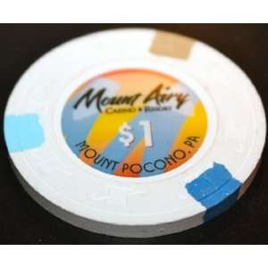  Mount Airy Casino, Mount Pocono, PA, $1.00 Casino Chip 