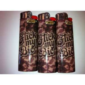  Flick My Bic 3 Count Lighter 