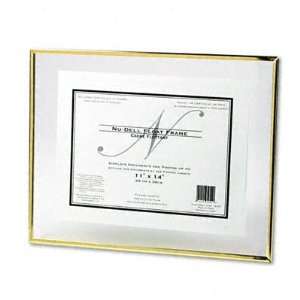   Front Award Frame w/Certificate, Metal, 11 x 14, Gold