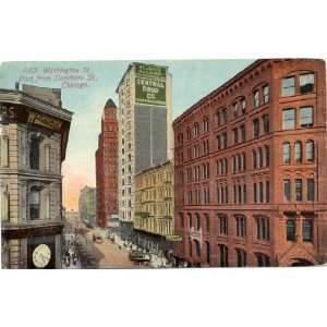  1913 Vintage Postcard Washington Street from Dearborn Street 