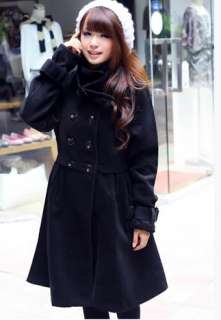 wholesale Stylish Hot Sale Fake Cape Warm Coat Black