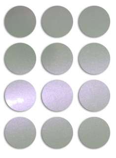 This listing is for 12 x PEARLESCENT effect 6mm round self adhesive 