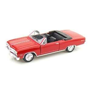  1965 Chevy Chevelle Malibu Convertible 1/24   Red Toys 