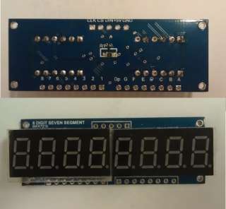 MAX 7219 with 8 Digit LED Display Module (R/G/B Color)  