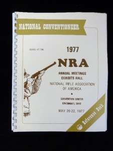 Vintage 1970s NRA Convention Guides   Rifle Firearms Leather Gun 