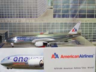 Aero 500 American Airlines B777 200ER N791AN One World 1/500 **Free S 
