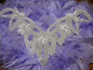 BRAND NEW White iris sequins with small and larger pearl settings and 