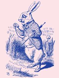 White Rabbit Vintage Alice in Wonderland 2001 T Shirt  