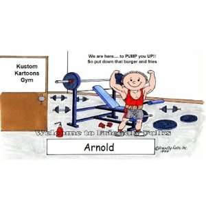 Weightlifter Weightlifting Personalized Cartoon Mouse Pad