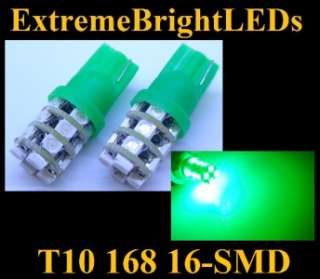 TWO HID WHITE 16 SMD LED License Plate Lights Bulbs #43A  