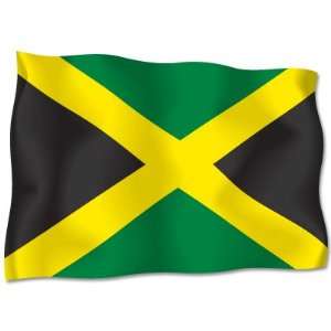  JAMAICA Jamaican Flag car bumper sticker decal 6 x 4 
