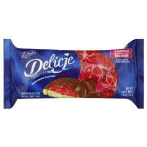 Wedel, Cookie Delicje Raspberryy, 4.8 OZ Grocery & Gourmet Food