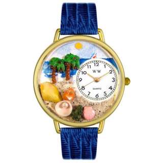 Palm Tree Watch Gold Beach Summer Clock Gift New Unique  