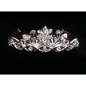   Comb Flower Blooms Rhinestone Crystal Pageant Bridal Hair Accessories