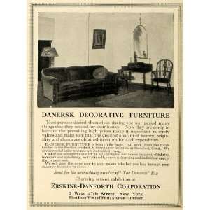  1920 Ad Erskine Danforth Danersk Decorative Furniture 
