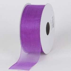   Sheer Organza Ribbon 7/8 inch 25 Yards, Purple