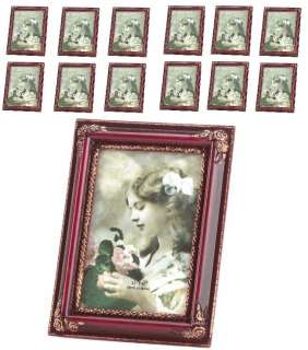 12 PC 5 x 7 ROSEWOOD PICTURE FRAMES PHOTO FRAME 5x7  