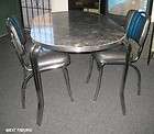 NEW 50s RETRO DINER CHROME/FORMICA DINING DINETTE SET HEAVY DUTY 