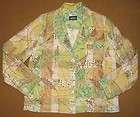 YAK MAGIK Womens Patchwork Jacket Top EUC Size XL