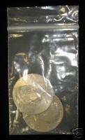 100 Anti Tarnish treated Bag coins Sterling Silver 2x3  