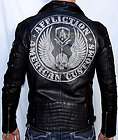 Affliction Black Premium REBORN Mens Leather Jacket   NEW   10OW464