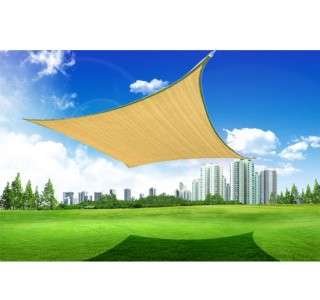 New 18 FT Square Sun Sail Shade Canopy Outdoor Patio Garden Sand 