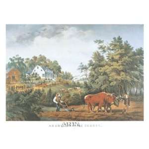 American Farm Scenes by Currier and Ives 29x23  Kitchen 