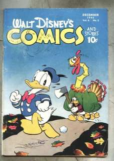 Walt Disneys Comics And Stories #63 1945 gd Carl Barks Pinocchio 