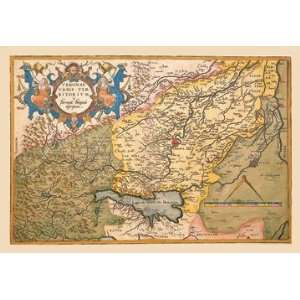  Map of Northeastern Italy   Verona 20x30 poster