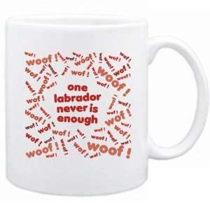  New  One Labrador Never Is Enough   Mug Dog