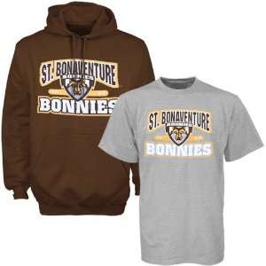  St. Bonaventure Bonnies Brown Sweatshirt & T shirt Combo 