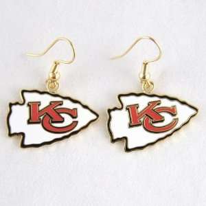  NFL Kansas City Chiefs Logo Wire Earrings Sports 
