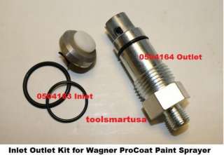 Wagner ProCoat Inlet Outlet Repair Kit 0504164 0504163  