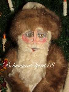 Artisan One Of A Kind COLLECTIBLES ~SANTA~ ANTIQUE STYLE SIGNED 