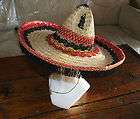 Mexican Sombrero HAT decorative fringe sequins ADULT SIZE straw mens 