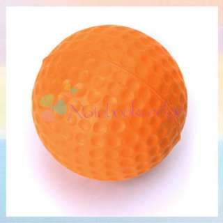 Golf Ball Elastic PU Foam Ball Sports Training Practice Orange 41mm 