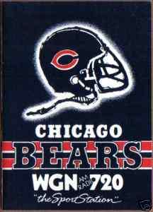 1988 Chicago Bears Team Pocket Schedule WGN Amoco  