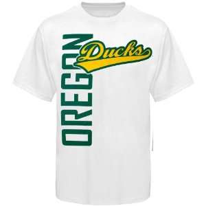 Oregon Ducks Go Large T Shirt   White (XXXX Large) Sports 