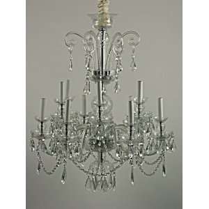    Vintage Cut Crystal Waterford Type Chandelier