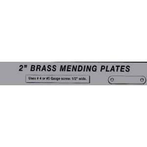  2 Brass Mending Plates